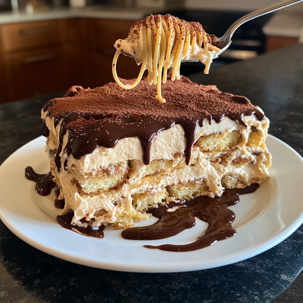 Spaghettieis-Tiramisu