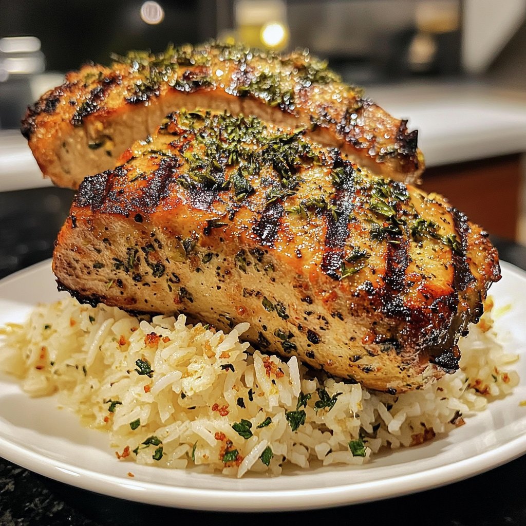 Hähnchenbrust mit Reis