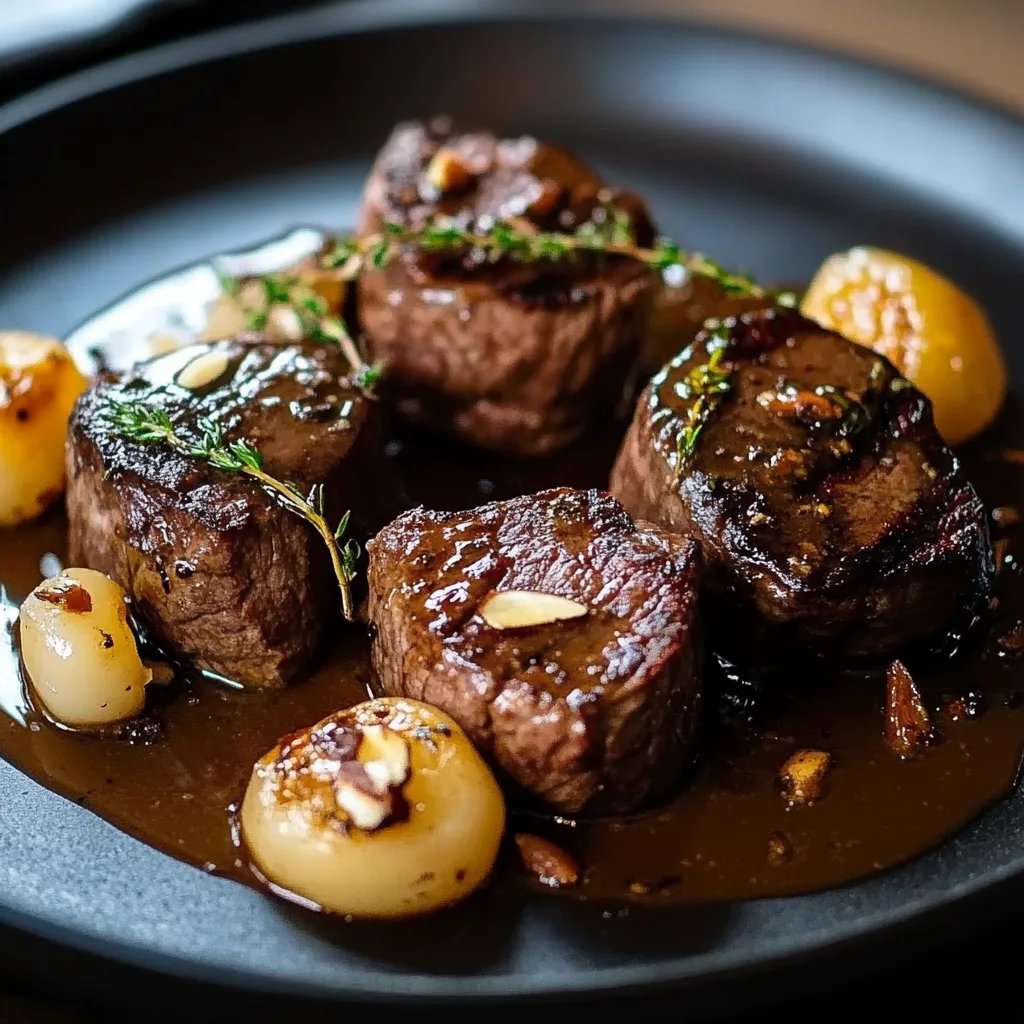 Zartes Rinderfilet in Balsamico-Cremesauce