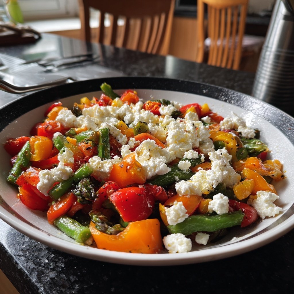 Gesund & Leicht Mediterrane Gemüsepfanne mit Feta