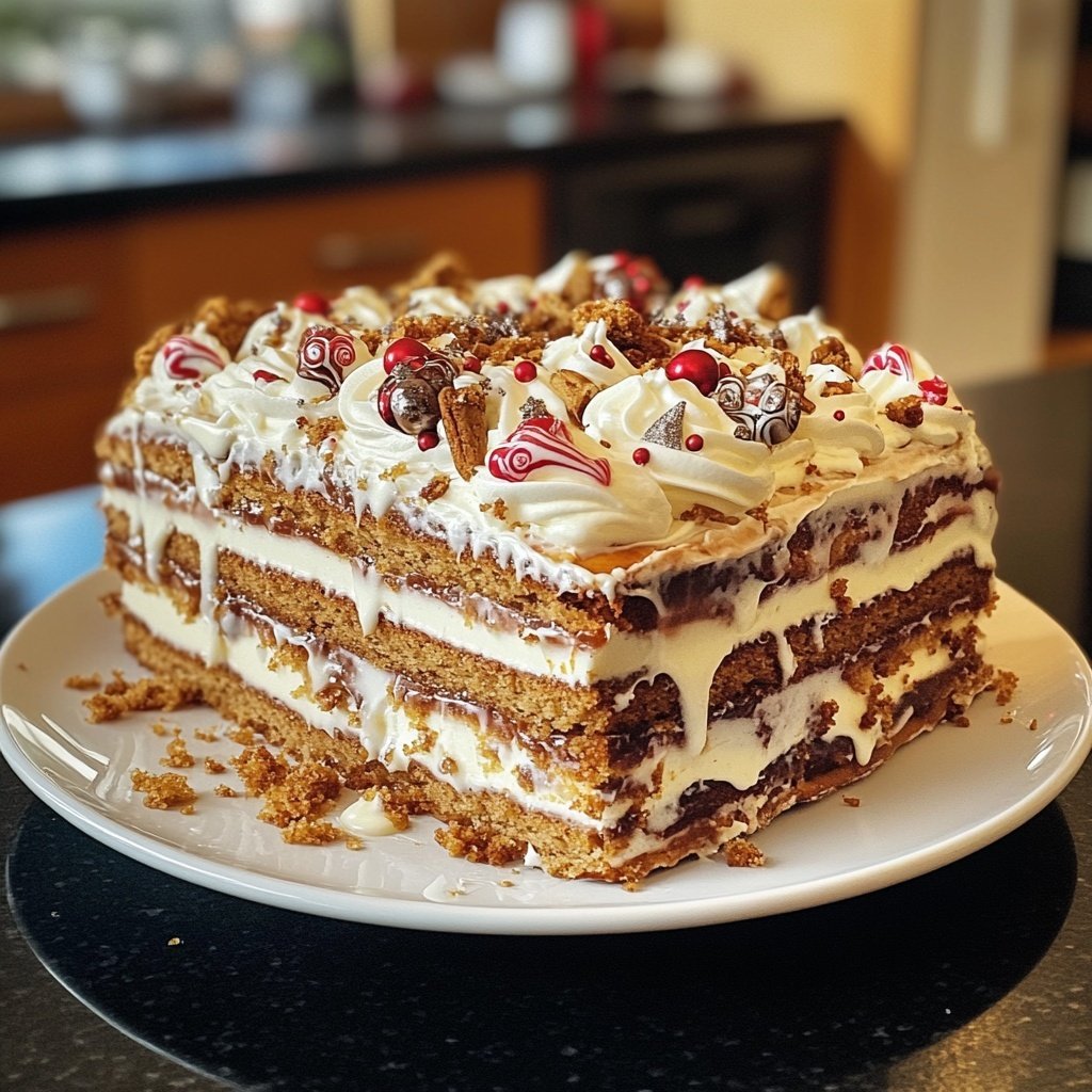 Last Minute Weihnachtsmann Torte