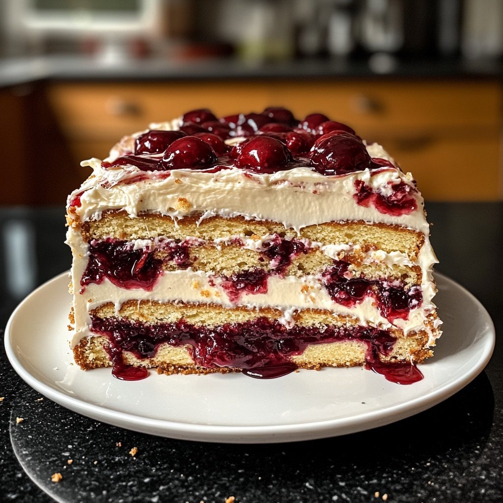 Lübecker Kirsch-Marzipan-Torte