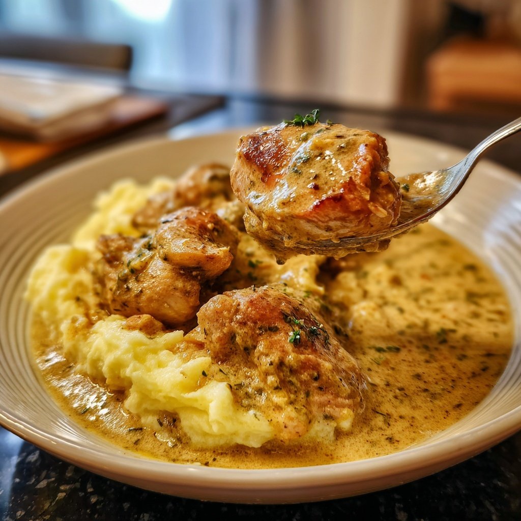 Hausmannskost Cremiges Hähnchen mit Kartoffelpüree