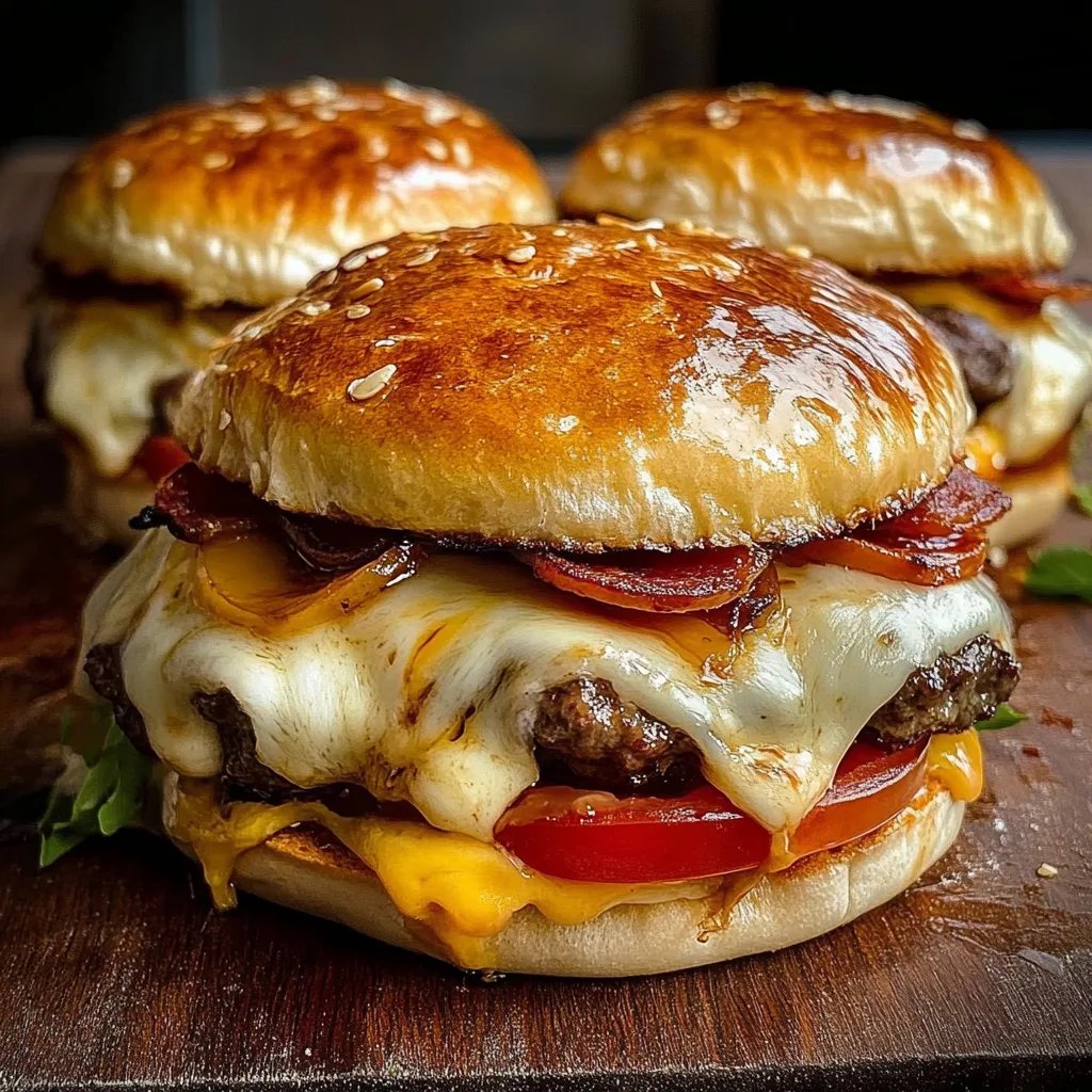 Salami Burger mit 100 g Mozzarellakäse