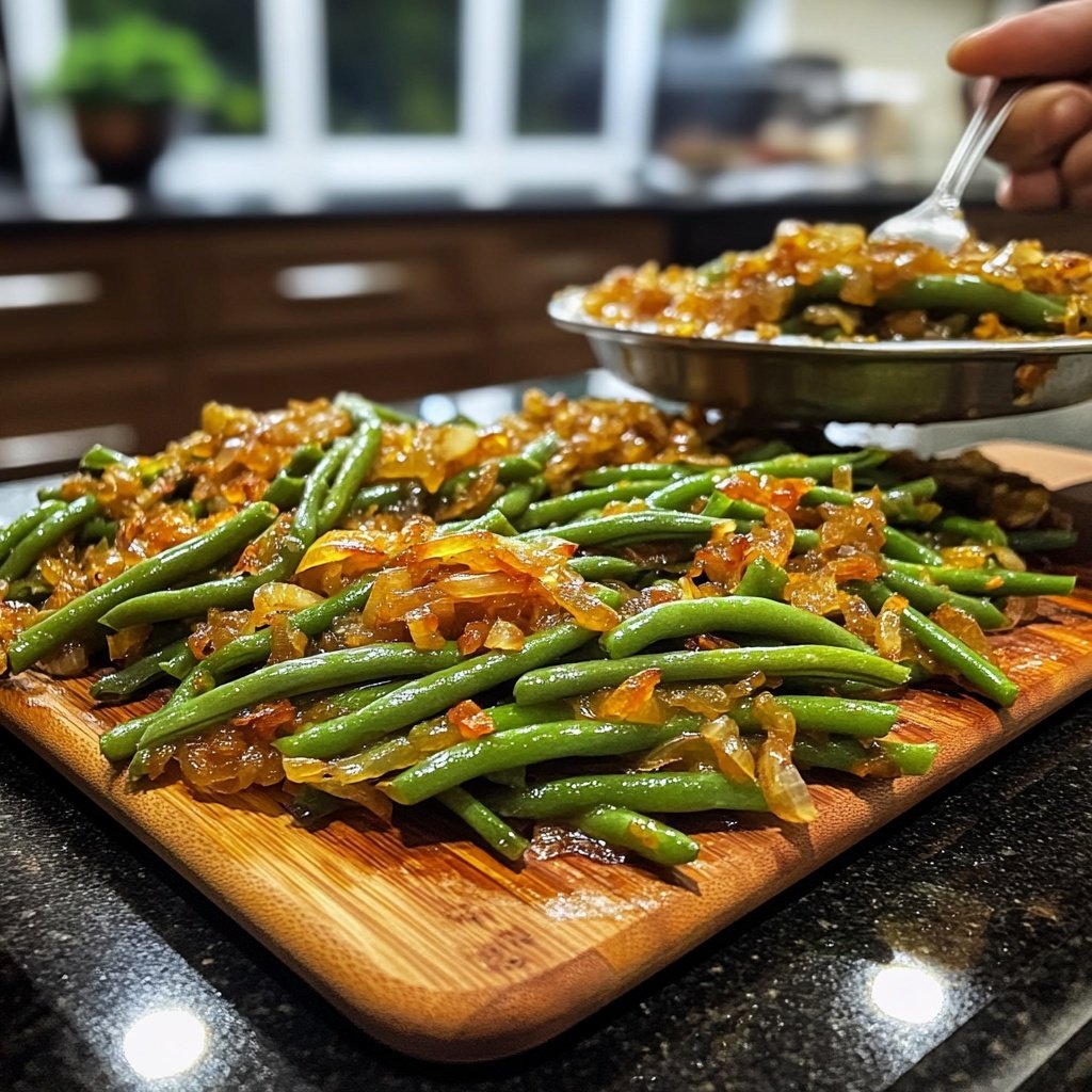 Schnibbelbohnen Pfanne – Low Carb