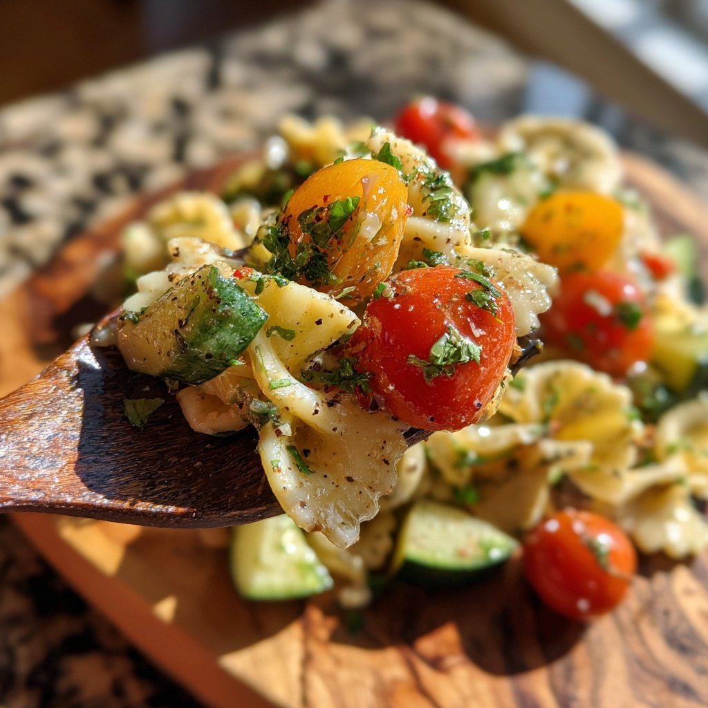 Mediterraner Nudelsalat Leicht