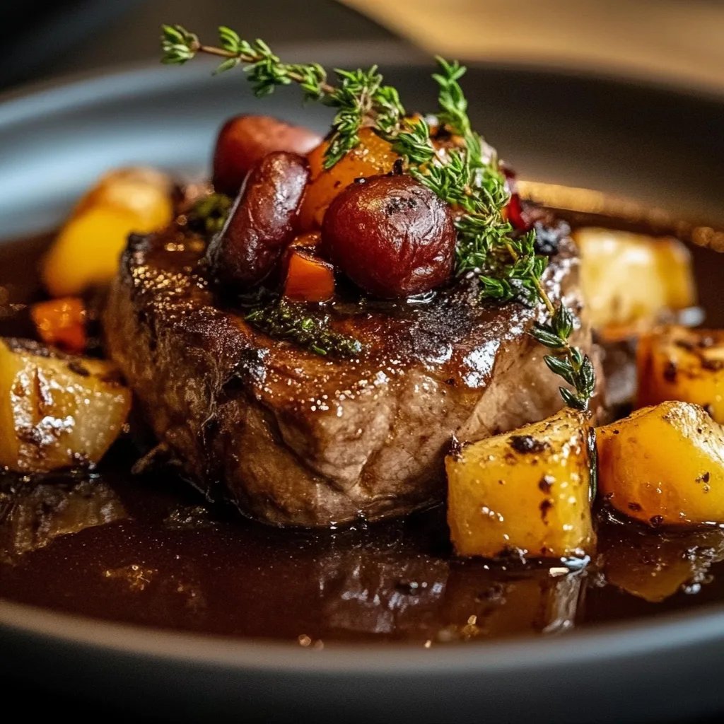 Rehgulasch mit Schokoladensoße