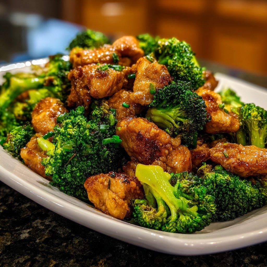 Brokkoli Pfanne Mit Hähnchen