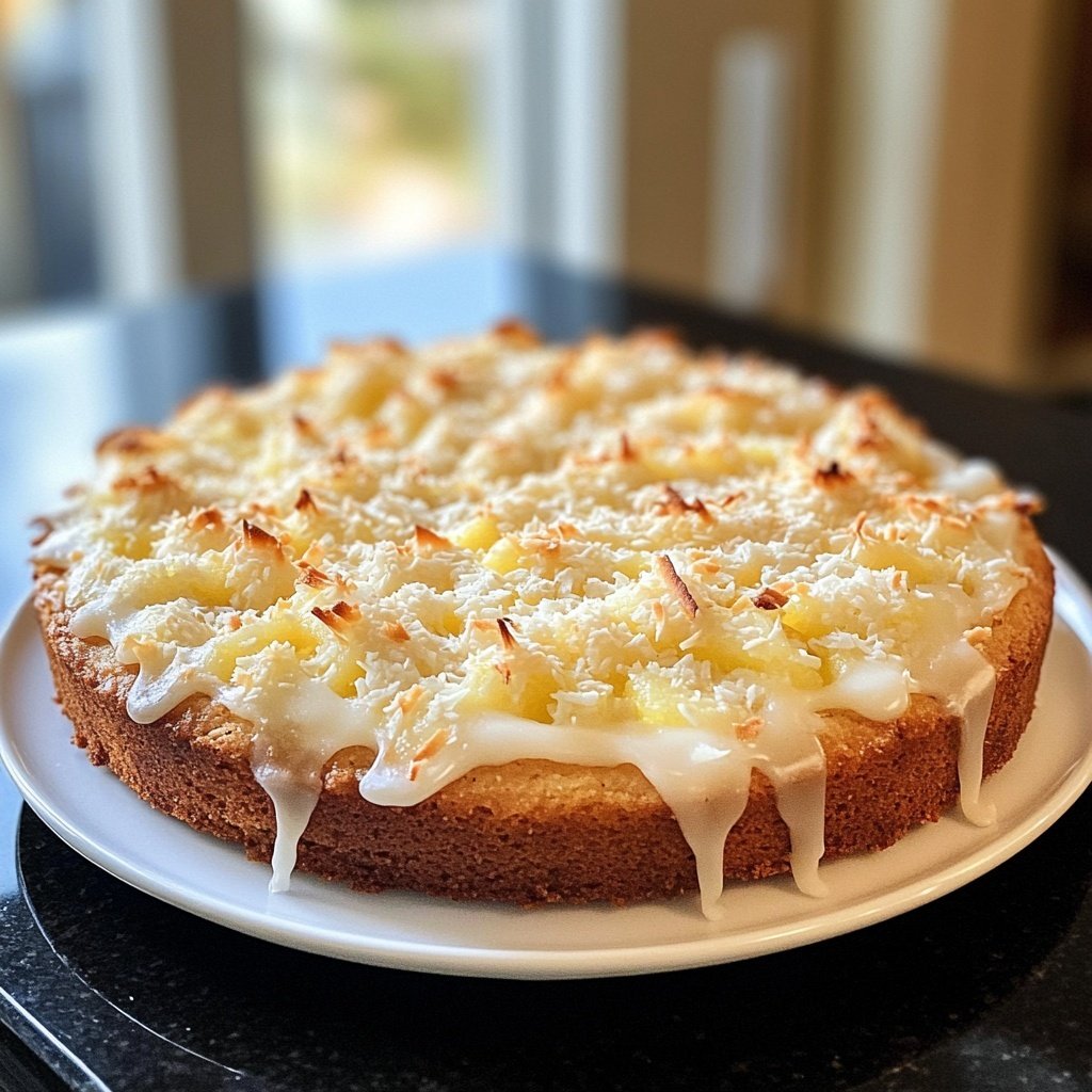 Zitronenkuchen mit Kokos