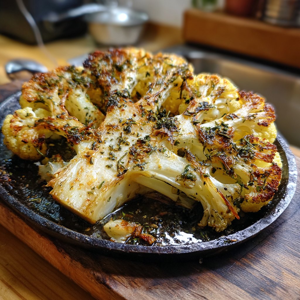 Blumenkohl Steak Aus Dem Ofen