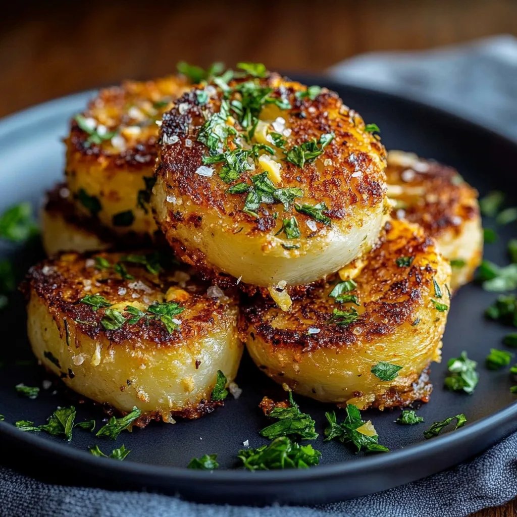 Goldbraune Blumenkohl-Patties