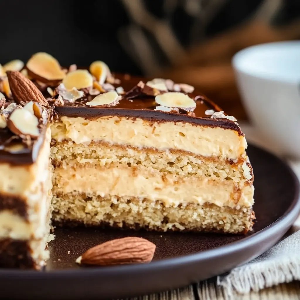 Vegane schwedische Mandeltorte