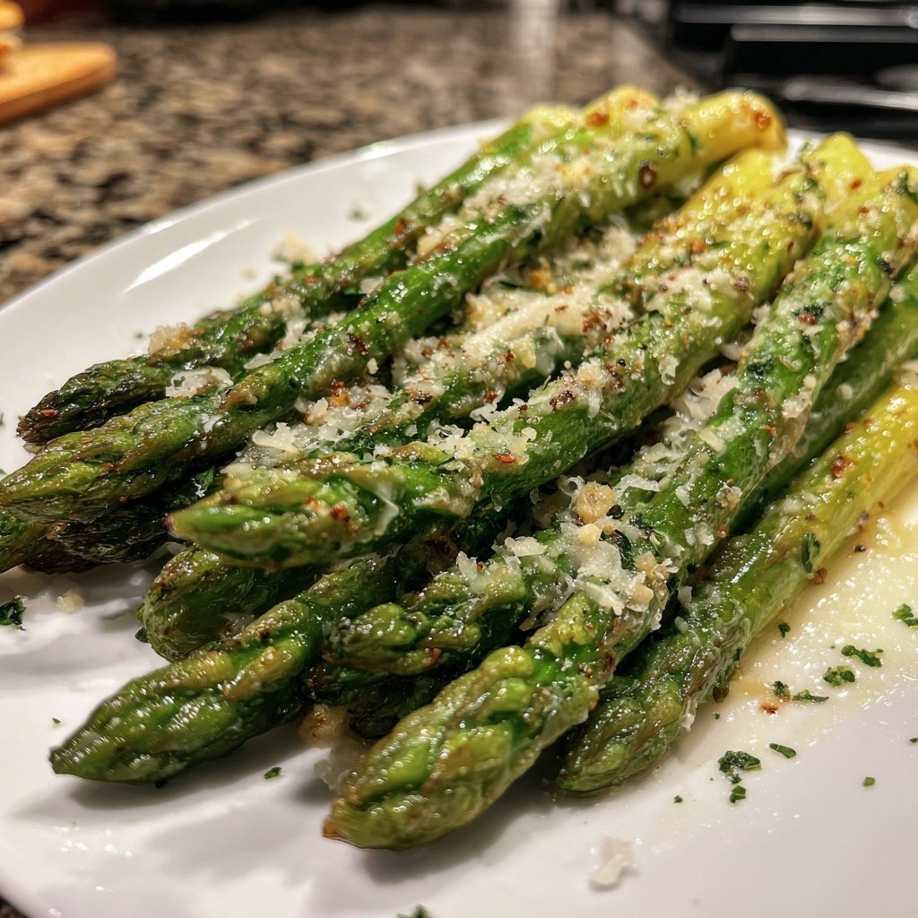 Grüner Spargel Mit Parmesan